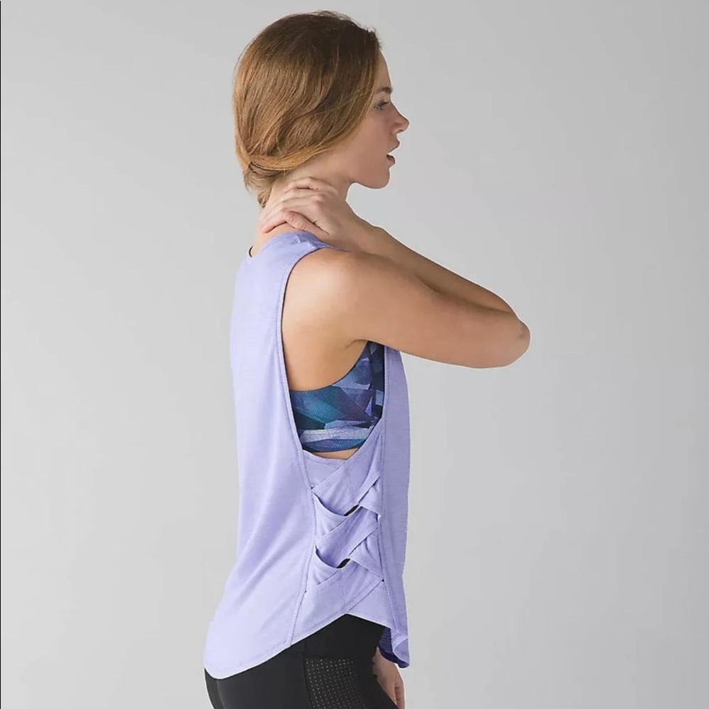 Lululemon Var-City Muscle Tank heathered Size 4